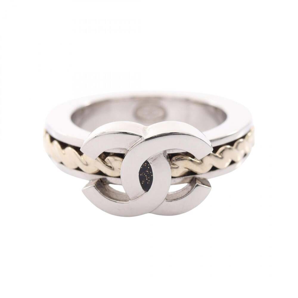Chanel Cc Logo Ring Sterling Silver #312587C14B